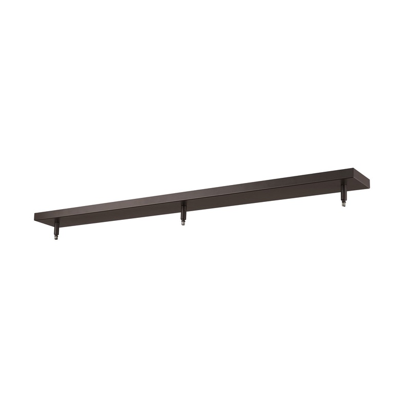 Z-Lite CP4403-BRZ Multi Point Canopy Three Light Ceiling Plate, Bronze