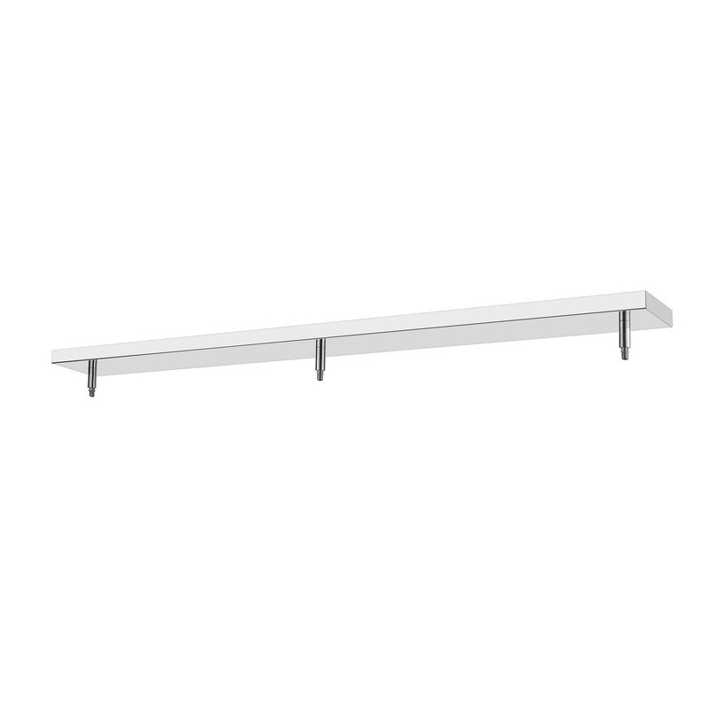 Z-Lite CP4403-CH Multi Point Canopy Three Light Ceiling Plate, Chrome