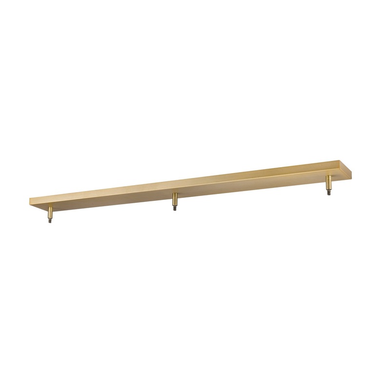Z-Lite CP4403-HBR Multi Point Canopy Three Light Ceiling Plate, Heritage Brass