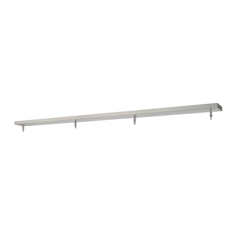 Z-Lite CP5404-BN Multi Point Canopy Four Light Ceiling Plate, Brushed Nickel