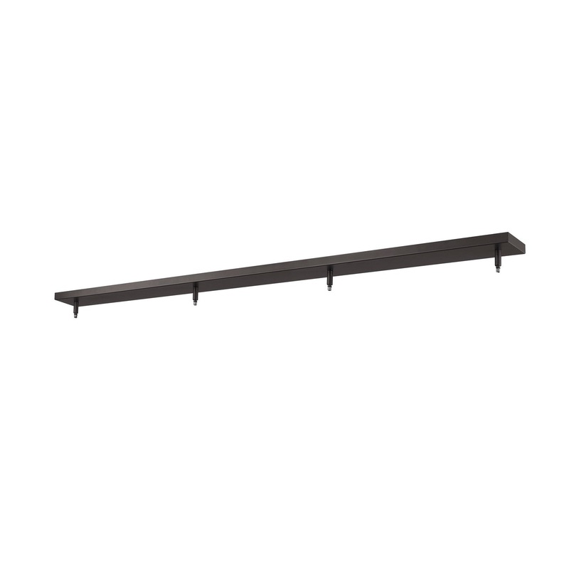 Z-Lite CP5404-BRZ Multi Point Canopy Four Light Ceiling Plate, Bronze