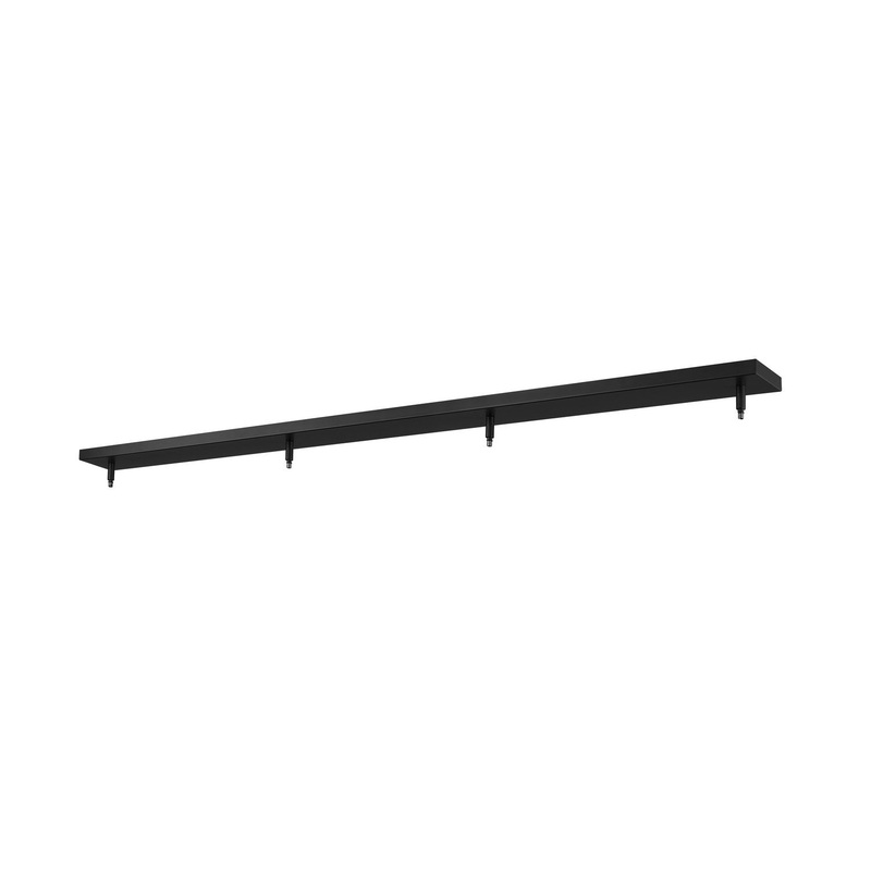 Z-Lite CP5404-MB Multi Point Canopy Four Light Ceiling Plate, Matte Black