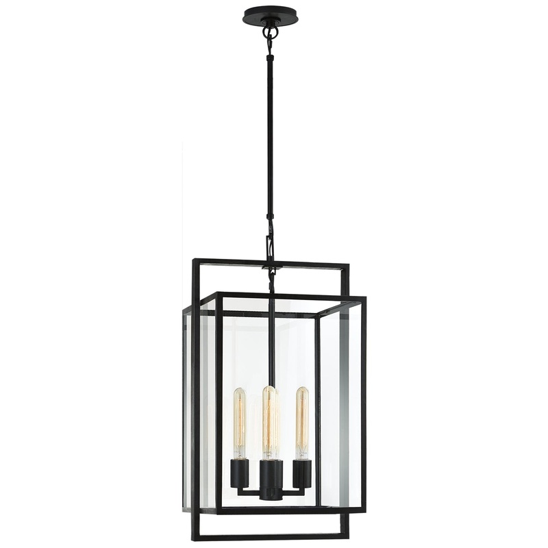 Halle Four Light Lantern, Aged Iron