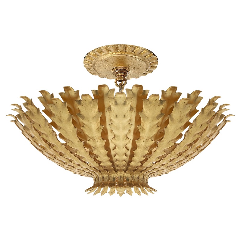 Hampton Three Light Chandelier, Gild