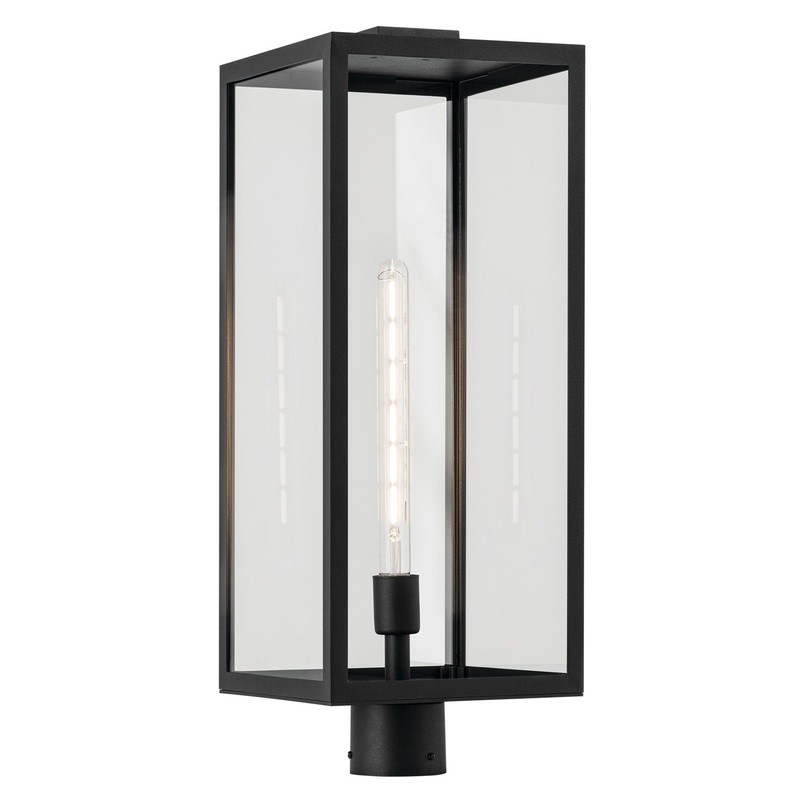 Kichler 59115BKT Branner One Light Outdoor Post Mount, Black Textured