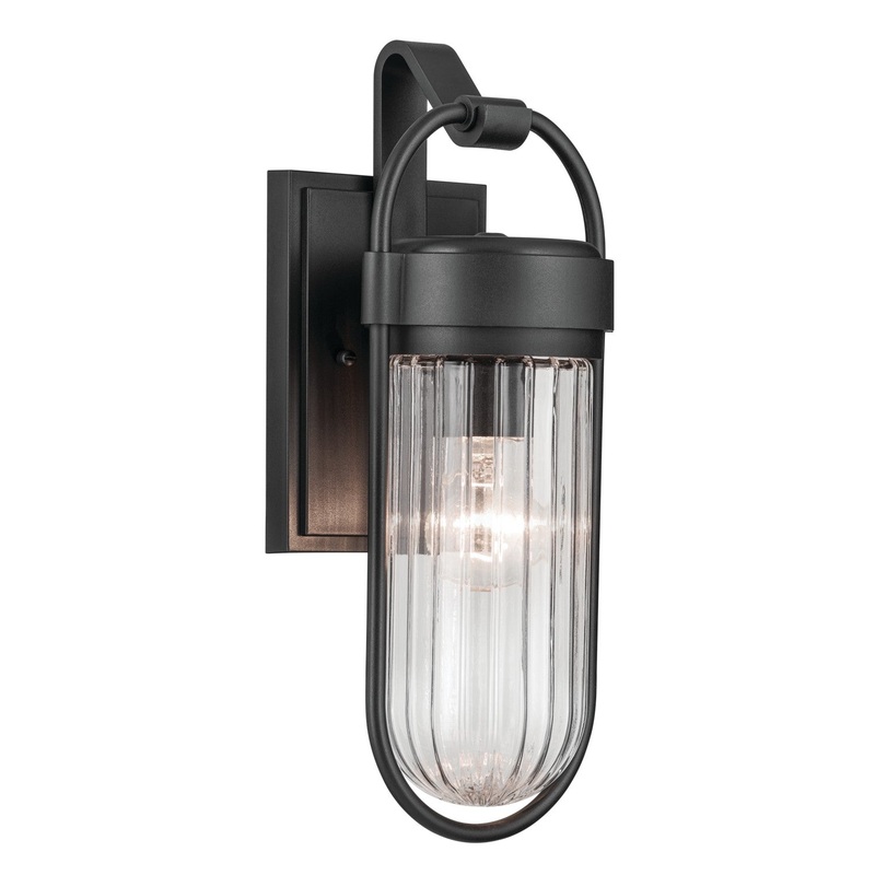 Kichler 59123BKT Brix One Light Outdoor Wall Mount, Black Textured