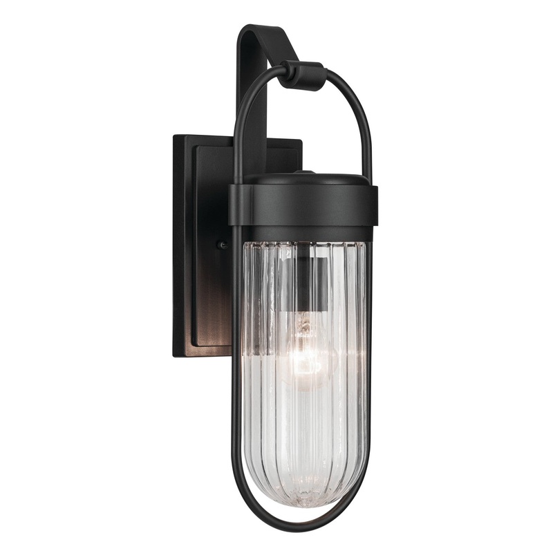 Kichler 59124BKT Brix One Light Outdoor Wall Mount, Black Textured