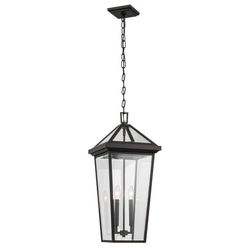Kichler 59130OZ Regence Two Light Outdoor Pendant, Olde Bronze
