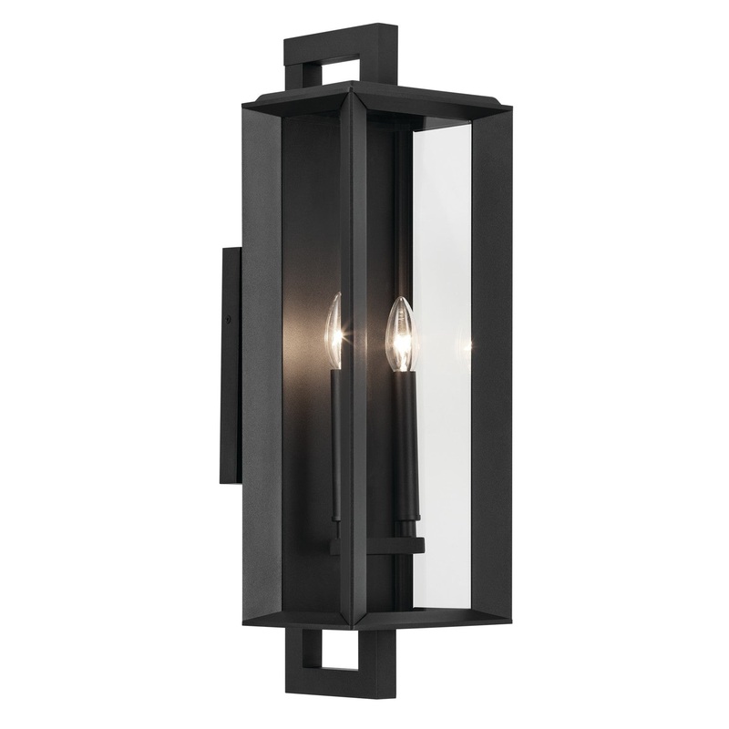 Kichler 59133BKT Kroft Two Light Outdoor Wall Mount, Black Textured