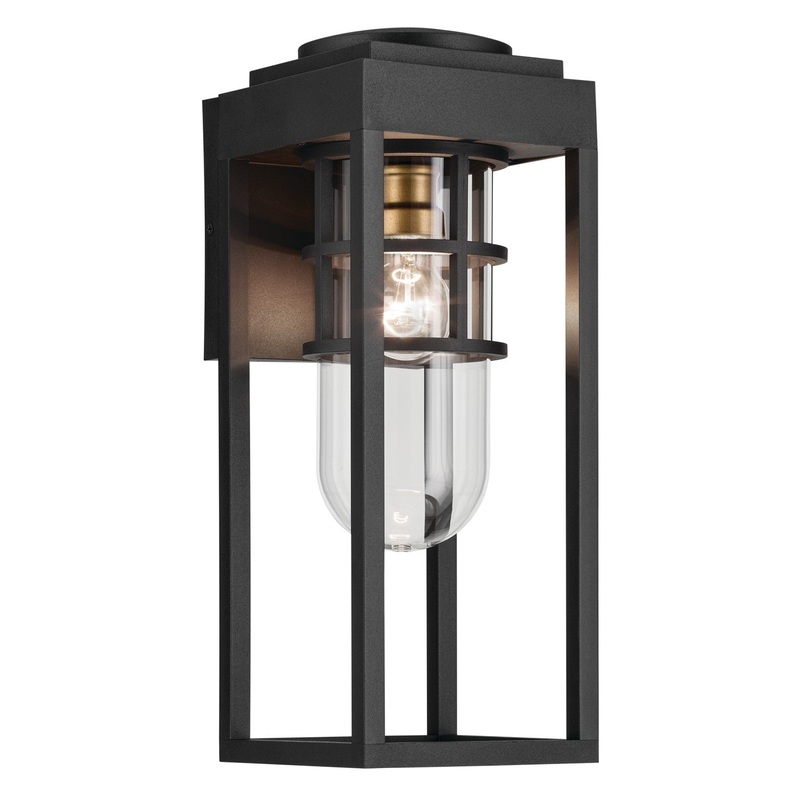 Kichler 59138BKT Hone One Light Outdoor Wall Mount, Black Textured