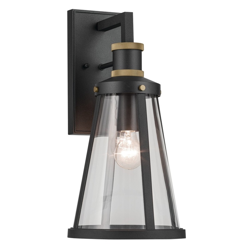 Kichler 59147BKT Talman One Light Outdoor Wall Mount, Black Textured