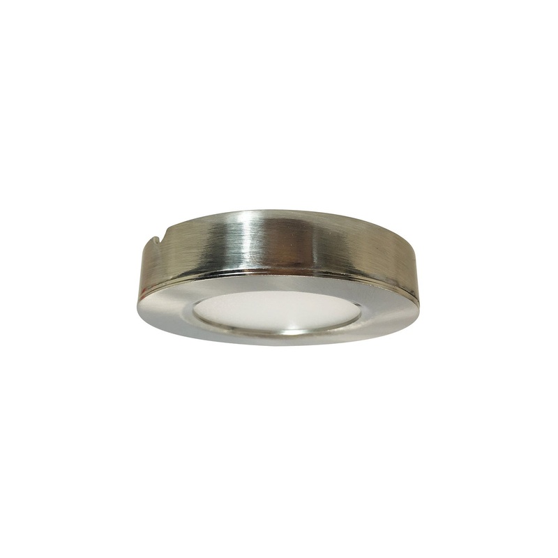 Nora Lighting NMP-LED30BN Josh LED Puck Light, Brushed Nickel