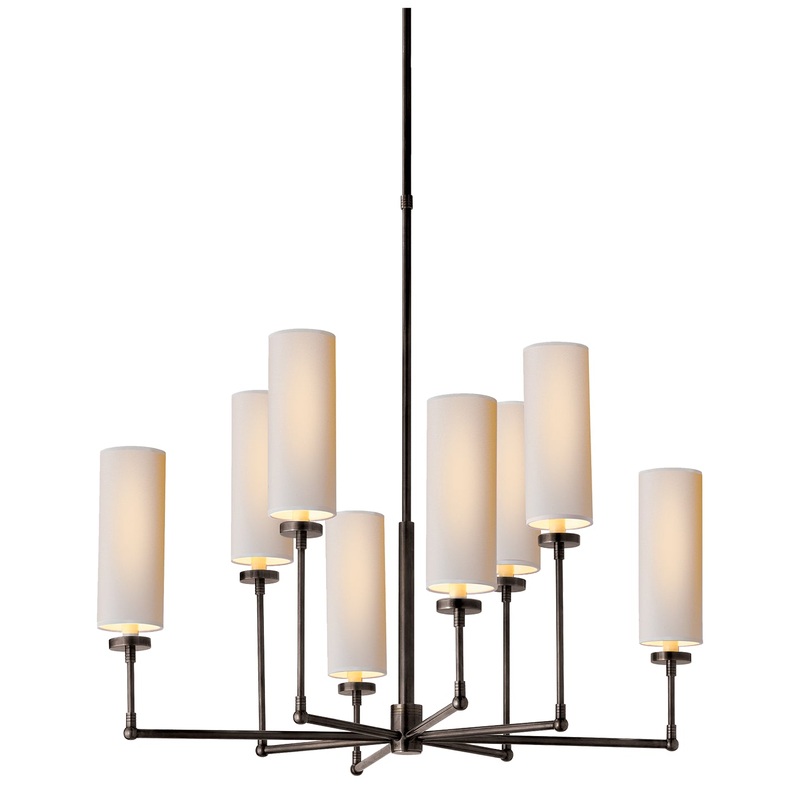 Ziyi Eight Light Chandelier, Bronze