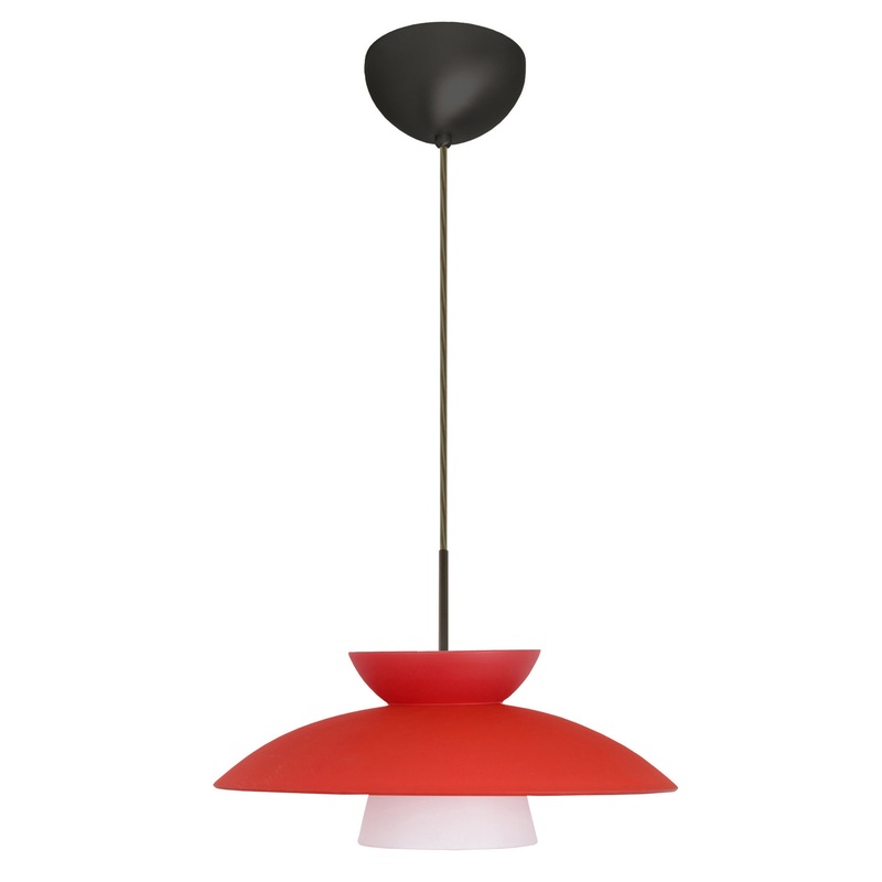 Besa 1JC-451331-LED-BR Trilo One Light Pendant Bronze