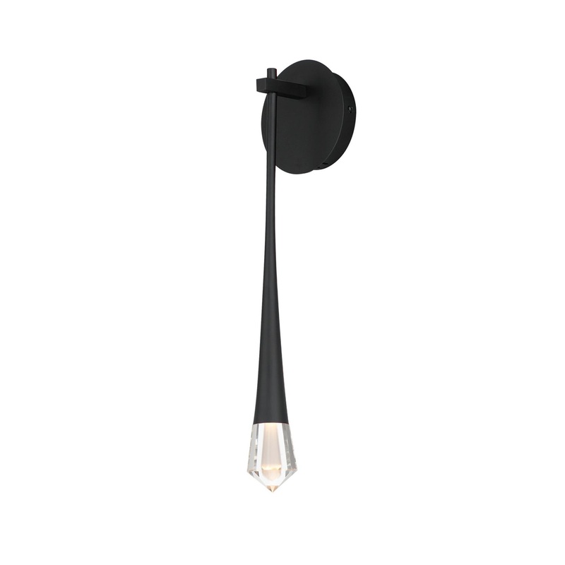ET2 E24220-122BK Pierce LED Wall Sconce, Black