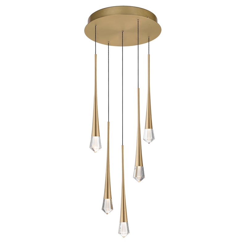 ET2 E24225-122GLD Pierce LED Pendant, Gold