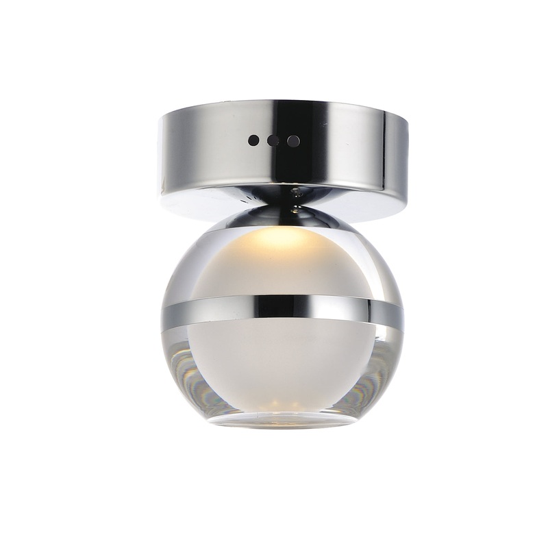 ET2 E24590-93PC Swank LED Flush / Wall Mount, Polished Chrome