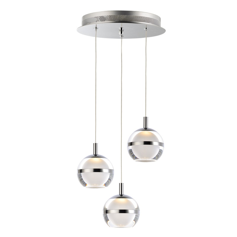 ET2 E24593-93PC Swank LED Pendant, Polished Chrome