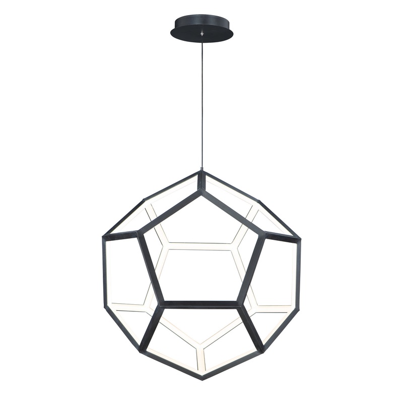 ET2 E25104-BK Penta LED Pendant, Black