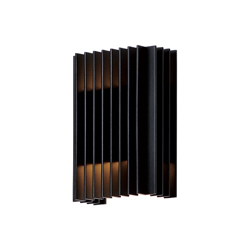 ET2 E30112-BK Rampart LED Outdoor Wall Sconce, Black