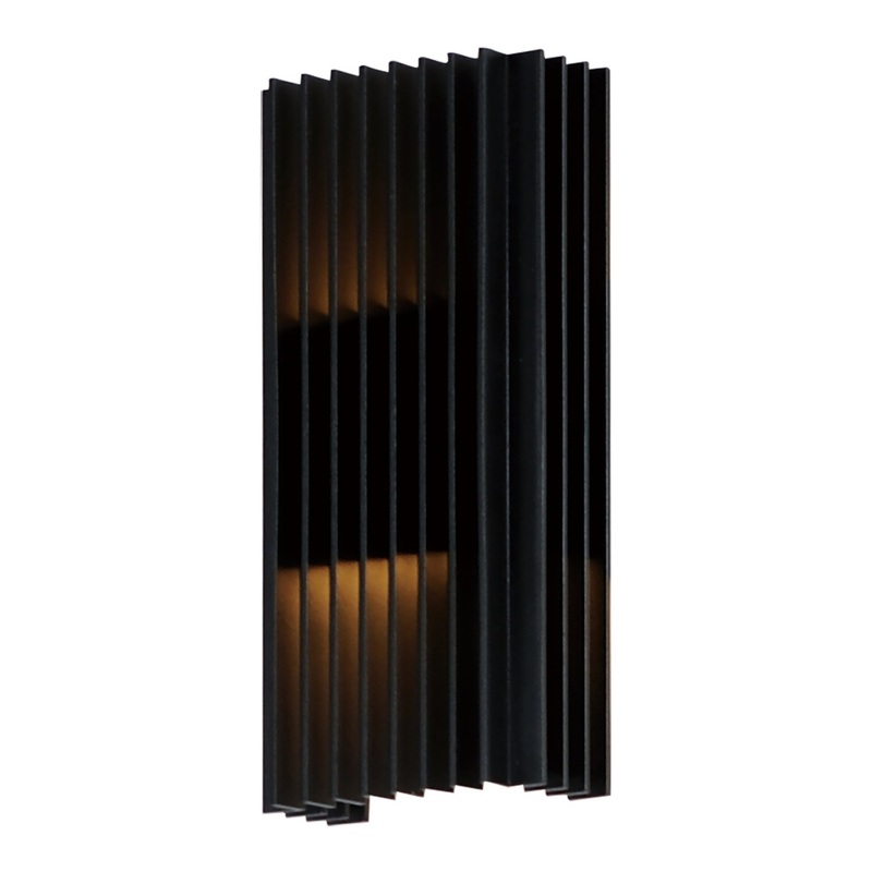 ET2 E30114-BK Rampart LED Outdoor Wall Sconce, Black