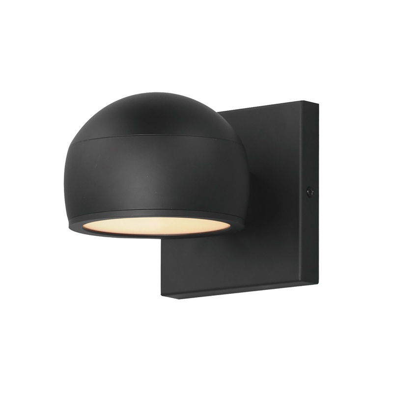 ET2 E30164-BK Modular LED Outdoor Wall Sconce, Black