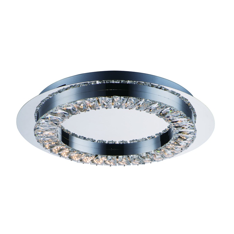 ET2 E30561-20PC Charm LED Flush Mount, Polished Chrome