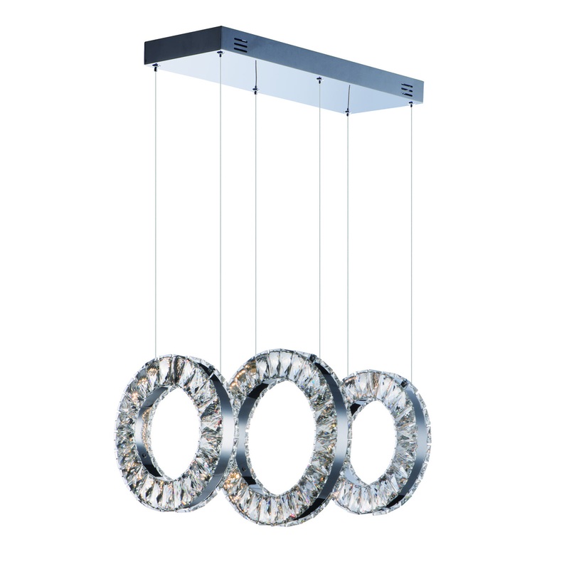 ET2 E30563-20PC Charm LED Pendant, Polished Chrome