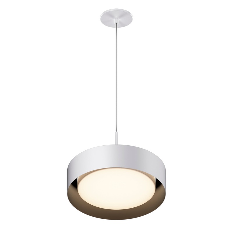 ET2 E51011-WTBK Echo LED Pendant, White / Black