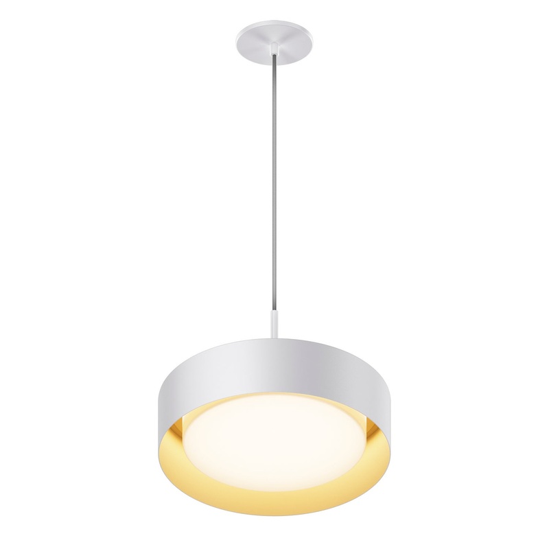 ET2 E51011-WTGLD Echo LED Pendant, White/Gold