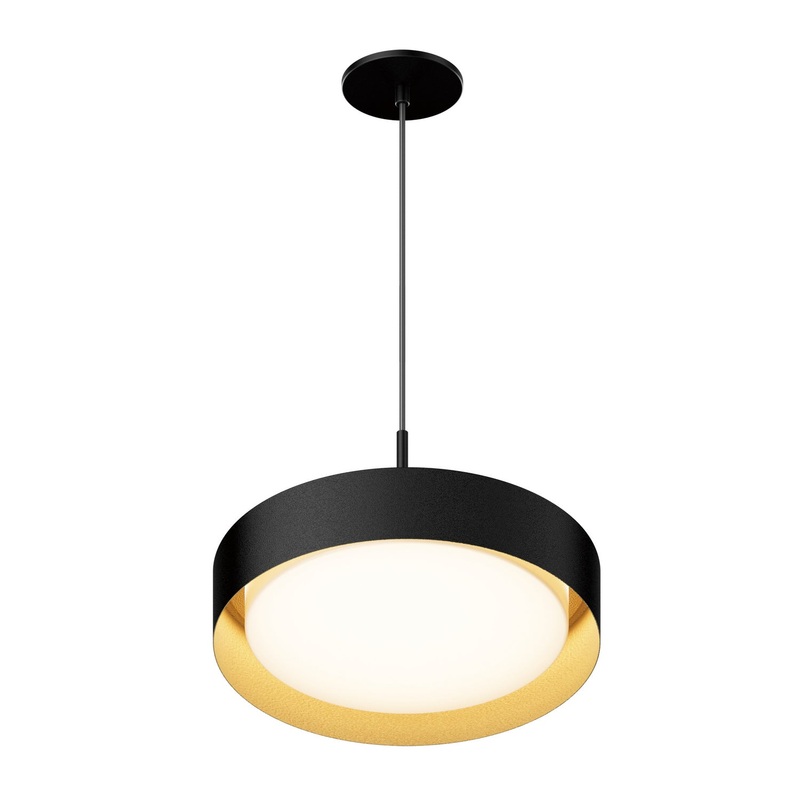 ET2 E51013-BKGLD Echo LED Pendant, Black / Gold