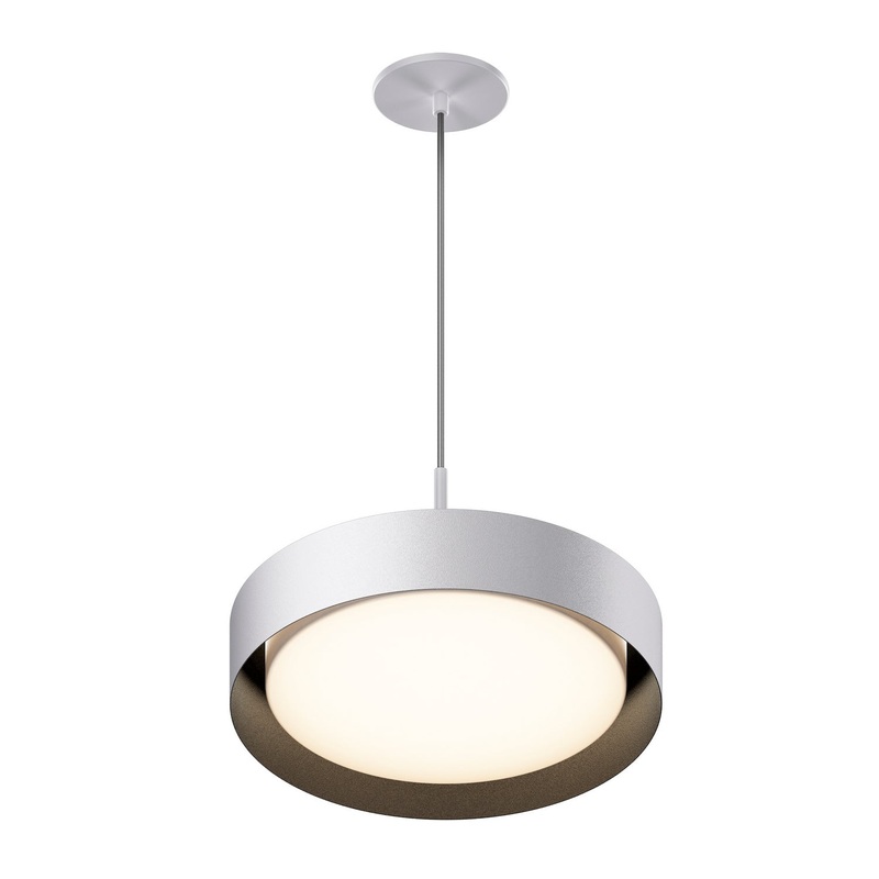 ET2 E51013-WTBK Echo LED Pendant, White / Black