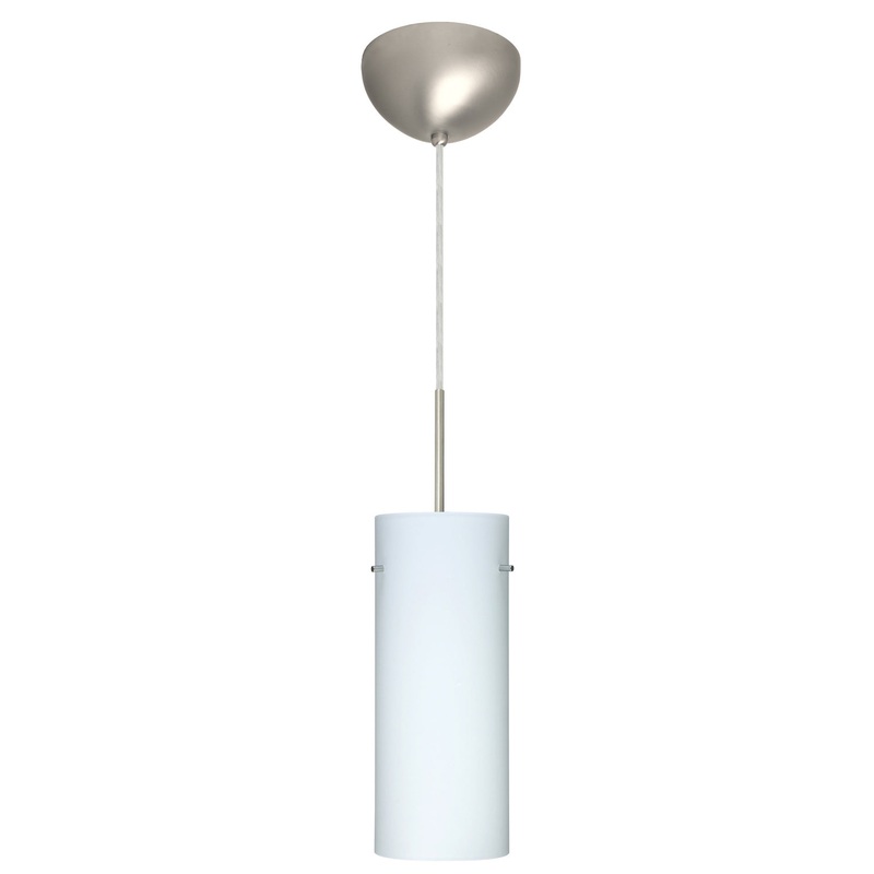 Besa 1JC-412307-LED-SN Stilo One Light Pendant Satin Nickel