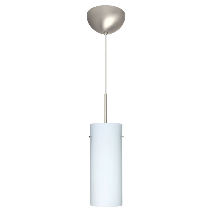 Besa 1JC-412307-SN Stilo One Light Pendant Satin Nickel