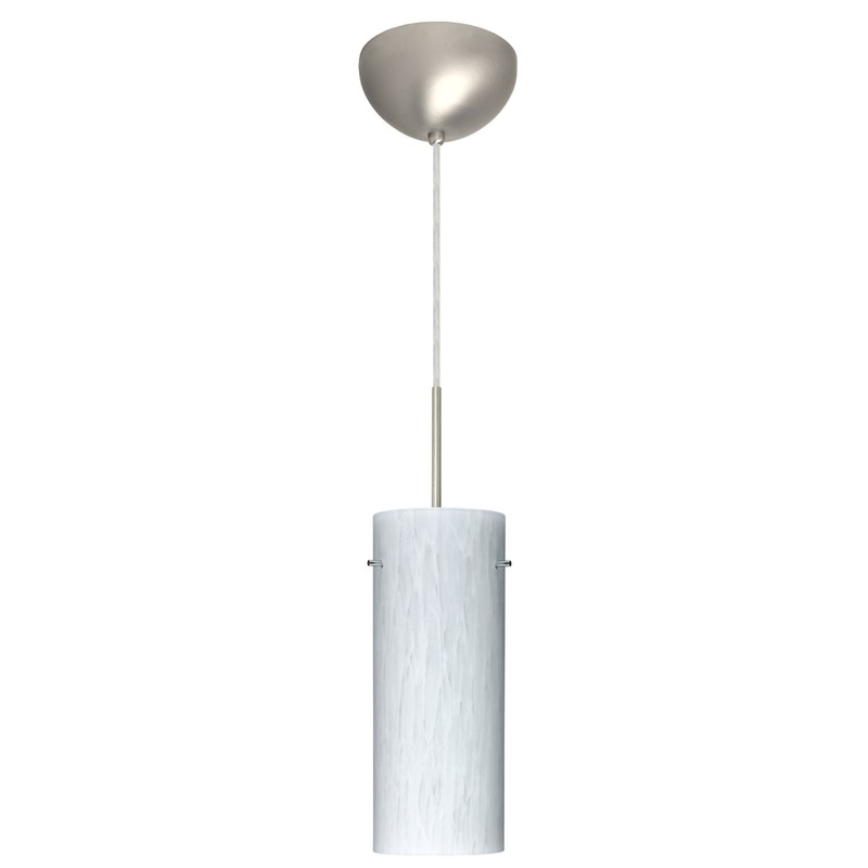 Besa 1JC-412319-SN Stilo One Light Pendant Satin Nickel