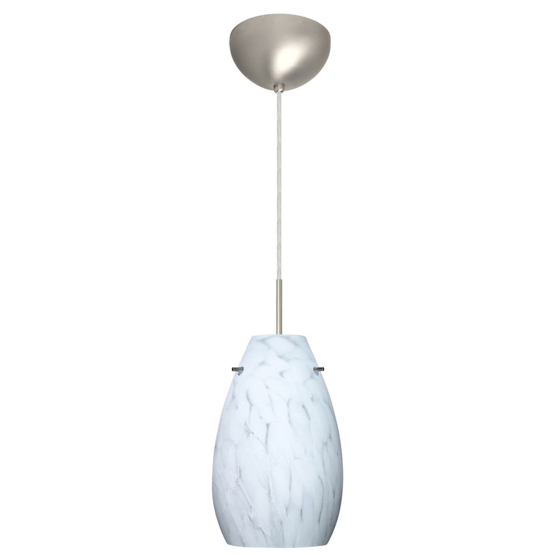 Besa 1JC-412619-SN Pera One Light Pendant Satin Nickel