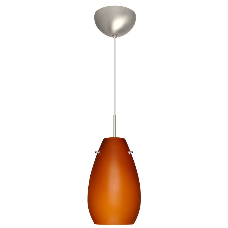 Besa 1JC-412680-SN Pera One Light Pendant Satin Nickel