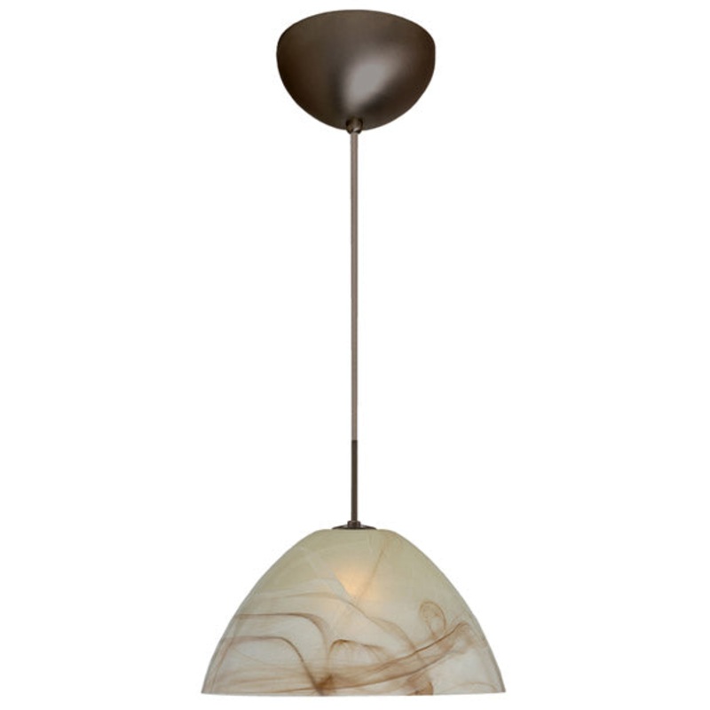 Besa 1JC-420183-BR Tessa One Light Pendant Bronze