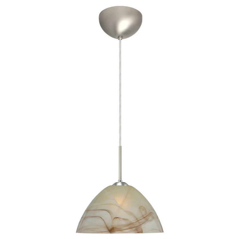 Besa 1JC-420183-LED-SN Tessa One Light Pendant Satin Nickel