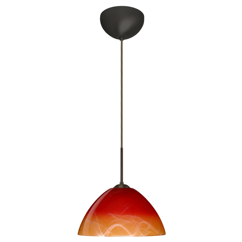Besa 1JC-4201SL-LED-BR Tessa One Light Pendant Bronze