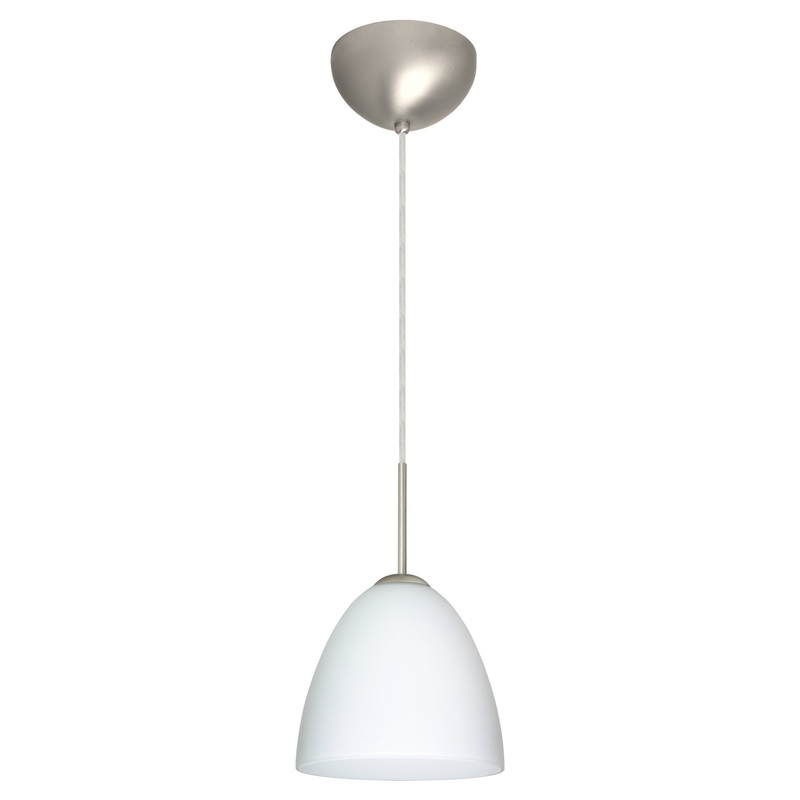Besa 1JC-447007-LED-SN Vila One Light Pendant Satin Nickel
