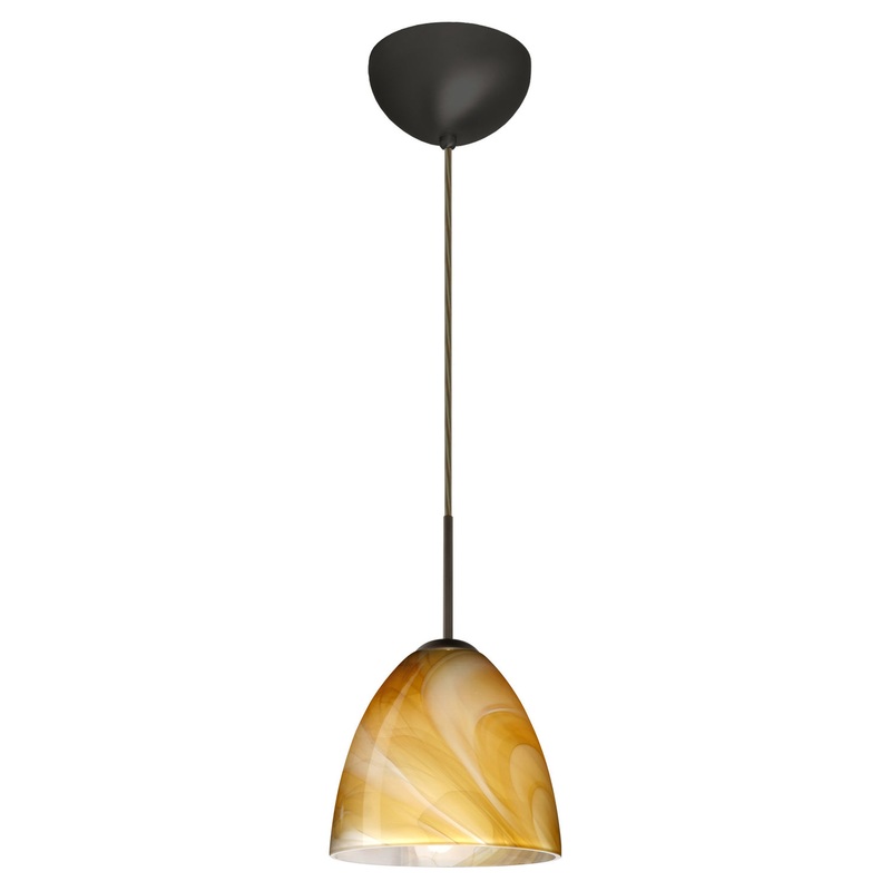 Besa 1JC-4470HN-LED-BR Vila One Light Pendant Bronze