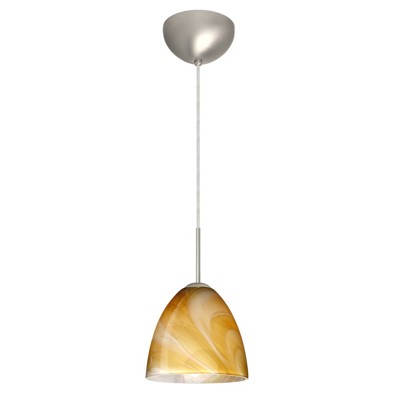 Besa 1JC-4470HN-LED-SN Vila One Light Pendant Satin Nickel