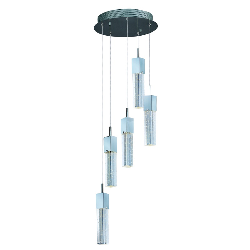 ET2 E22765-89PC Fizz III LED Pendant, Polished Chrome