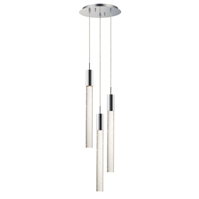 ET2 E22873-91PC Big Fizz LED Pendant, Polished Chrome