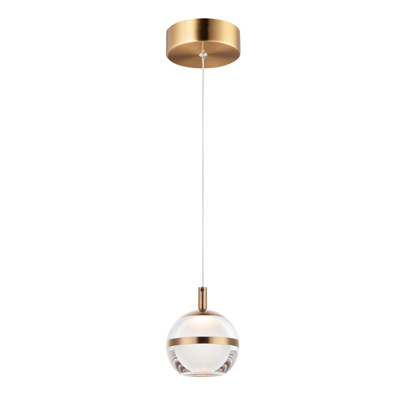 ET2 E24591-93NAB Swank LED Pendant, Natural Aged Brass
