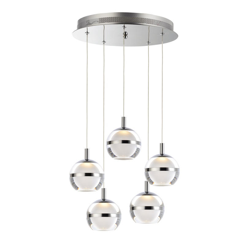 ET2 E24595-93PC Swank LED Pendant, Polished Chrome