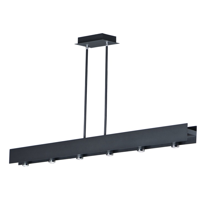 ET2 E24636-BKPC Beam LED LED Pendant, Black / Polished Chrome