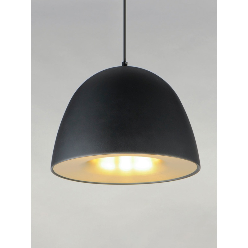 ET2 E24914-BKSBR Fungo LED Pendant, Black / Satin Brass
