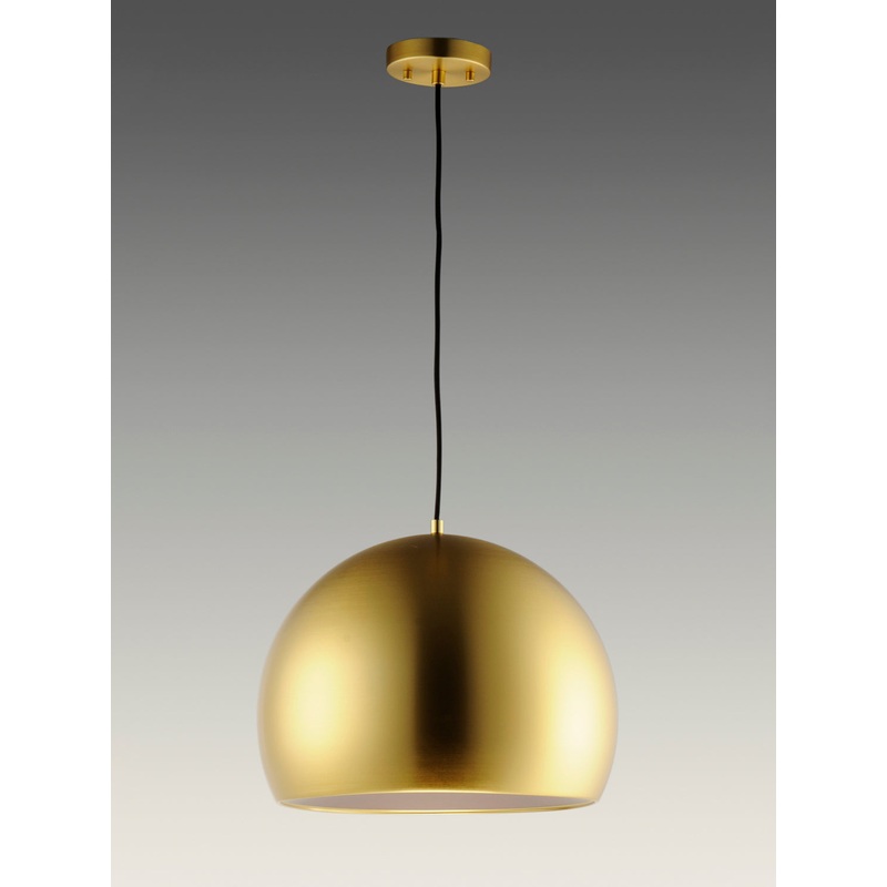 ET2 E24924-SBRCOF Palla LED Pendant, Satin Brass / Coffee
